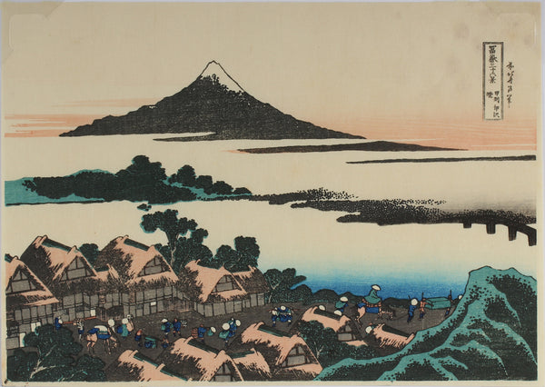 Dawn at Isawa in Kai Province - Thirty-six views of mount Fuji