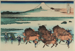 Ōno Shinden in Suruga Province - Thirty-six views of mount Fuji