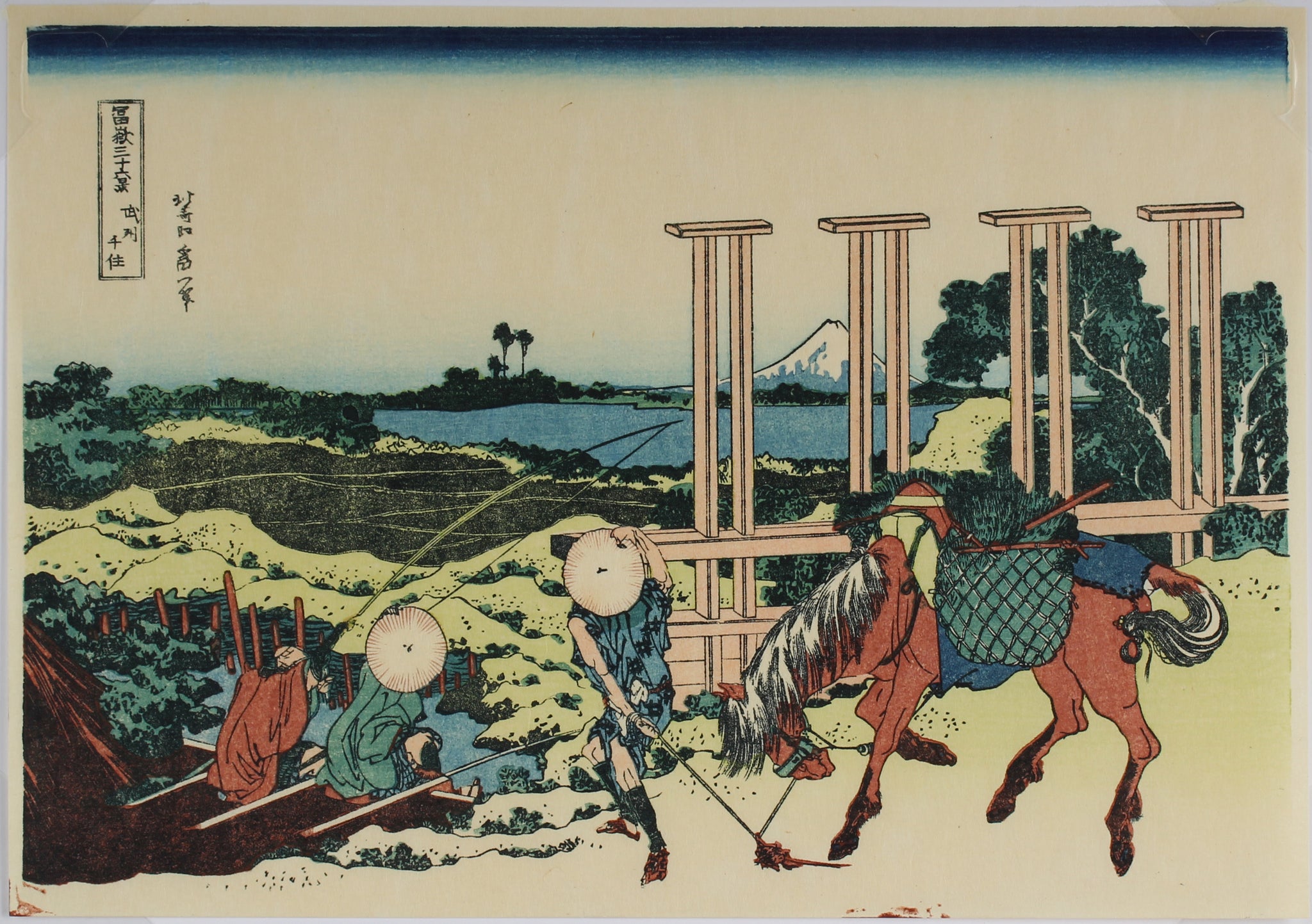 Senju, Musashi - Thirty-six views of mount Fuji