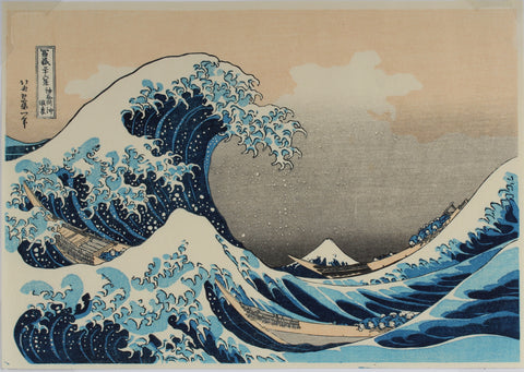 The Great Wave off Kanagawa - Thirty-six views of mount Fuji