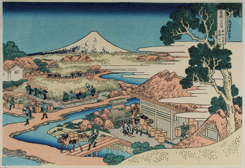 The Tea plantation of Katakura in Suruga Province - Thirty-six views of mount Fuji